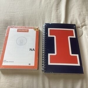Illinois Fighting Illini  Notebooks new in packages. University of Illinois